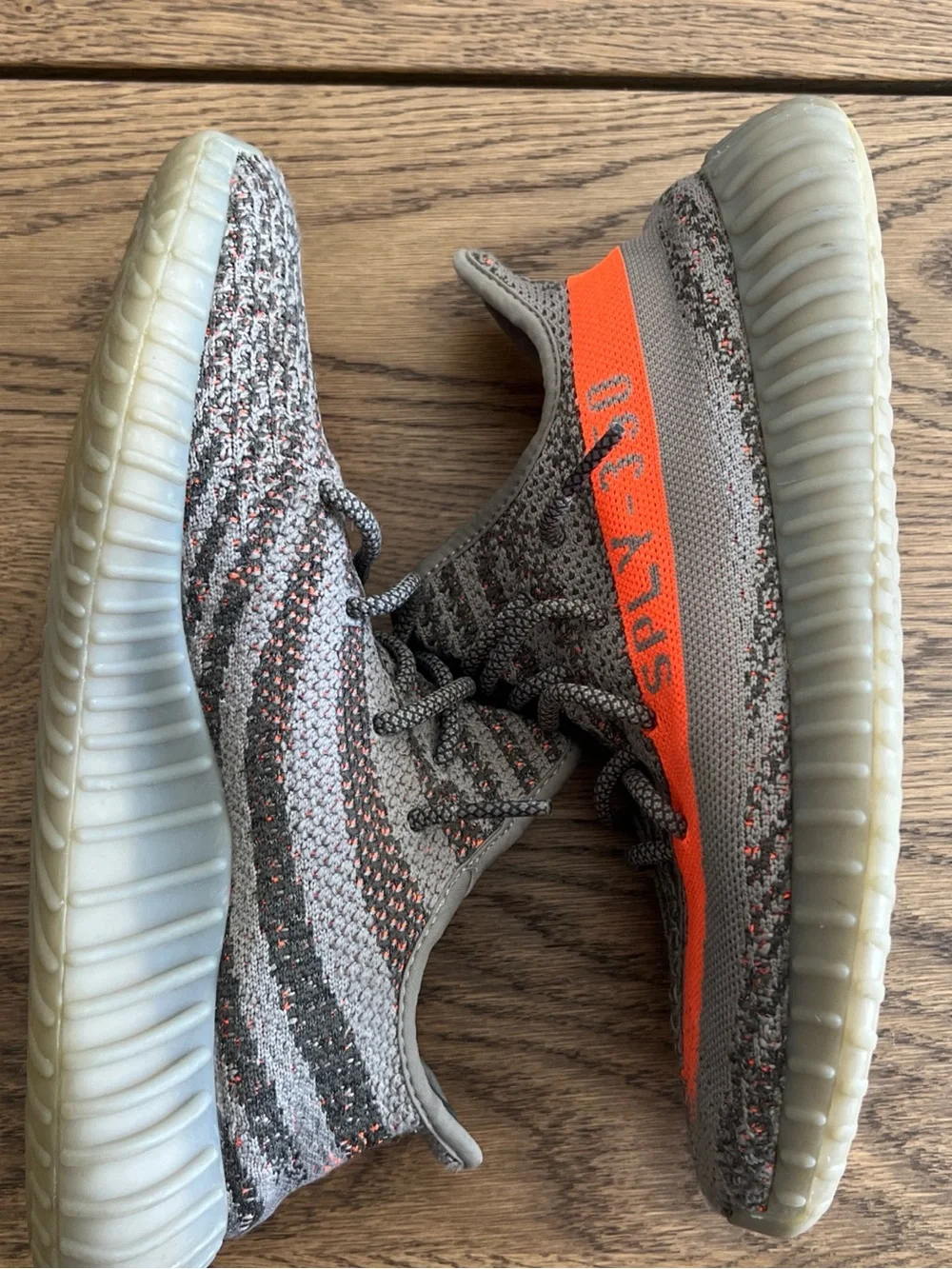 Adidas Yeezy Boost 350 V2 Gray with Orange Stripe